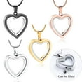 thumbnail image 6 of ZPAQI Heart Ashes Locket Memorial Jewelry Cremation Box Daily Wear Heart Charm, 6 of 12