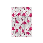 3dRose, Flamingo and Palm Pattern, 15x22 Hand Towel