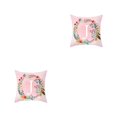 thumbnail image 2 of maskred Pillowcase Comfortable Pillow Cover Alphabet Design Floral Printed Pattern Pillow Cover Home Office Sofa Cushion Case 10 2Set, 2 of 6