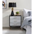 thumbnail image 2 of ACME Myles Table de Nuit de Rangement en Bois, Noir, Argent et Or, 2 of 7