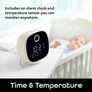 Geeni Serenity Smart Clock Camera | Baby Security Camera | 1080p HD Home Security with WiFi Voice Control | Lullabies 2-Way Audio | Night Light | Compatible with Alexa & Google Home