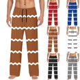 thumbnail image 1 of Styesk Men's Pants Man Fashion Printing Elastic Waist Drawstring Fallow Full Length Pants, 1 of 5
