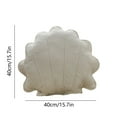 thumbnail image 2 of Hwkond Large Throw Pillows Seashell-shaped Pillow Sofa Bed Window Cushion Office Seat Lumbar Support,White, 2 of 5