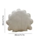 thumbnail image 3 of Cojín con forma de concha para sofá, cama y suelo | Almohada lumbar de algodón de 40 x 40 cm para adultos y niños | Cojín decorativo en blanco y verde, 3 of 6