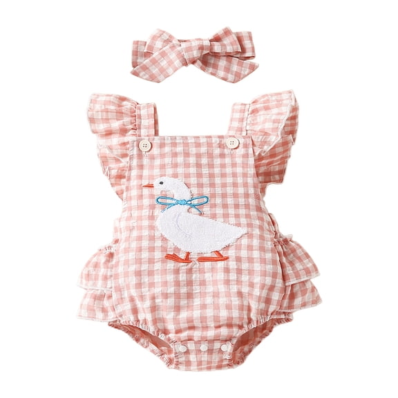 Ymyiu Baby Bodysuit Girl Short Sleeve Baby Bodysuits Short Sleeve One-Pieces Pack of One 0 3 Months (Red,0-3 Months)