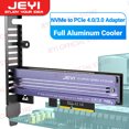 thumbnail image 2 of M.2 NVME to PCIe 4.0 3.0 Adapter With Aluminum SSD Heatsink, NVMe 64Gbps Gen4 PCIE x1 X4 X8 X16 Expansion Card for Desktop PCIE x1, 2 of 6