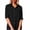 Black, variant on QIUOMBBP Fishing Shirts for Women Sun Protection Long Sleeve Button Down Mesh UPF 50  Tops with Pocket Loose Breathable Summer Outdoor Hiking Tees Khaki L