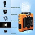 thumbnail image 4 of Ventilador personal CAZOKASI con clip de cintura recargable de 10000 mAh, color naranja, 4 of 6