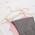 thumbnail image 6 of Gold Aluminum Hangers, 20 Pack 16.5 Inch Smooth and Durable Metal Shirt Dress Hanger, Lightweight and Sturdy Metal Hanger for Suit Jackets and Casual Pants, 6 of 14