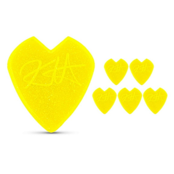 Dunlop Kirk Hammett Jazz III Yellow Glitter Guitar Pick 1.35 mm 6 Pack