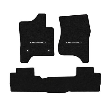 Lloyd Mats Custom Fit Floor Mats for GMC Yukon XL/Denali XL 2015-2020 LogoMat 3Pc Set Charcoal