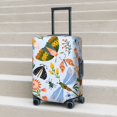 thumbnail image 6 of Hirioo Insects and Flowers for Elasticity Suitcase Cover (No luggage Included) Durable Luggage Protector Fits 18-32 Inch Luggage-Small, 6 of 7