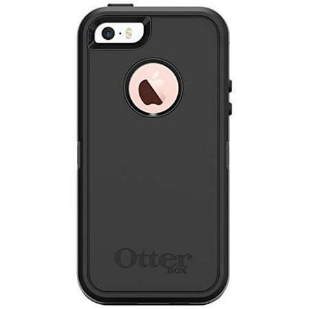 OtterBox Defender Case for Apple iPhone 5/5s/SE - Black (Case Only, No (Best Iphone 5 Holster Cases)