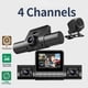 thumbnail image 4 of 4 Channel Dash Cam Front Rear Left Right 1080P Dash Camera For Cars Dashcam 4 Way Car Camera With IR Night Vision Loop Recording Motion Detection Flye, 4 of 5