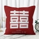 thumbnail image 3 of XWQ Cojín cubierta suave táctil poliéster poliéster doble felicidad impresa funda de almohada suministros de muebles XWQ 715087958, 3 of 6