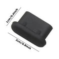 thumbnail image 6 of 5pcs Portable Block Wear-resistant Dustproof Cover Anti Dust Plug Silicone Stopper Type C Charger Port TRANSPARENT, 6 of 8