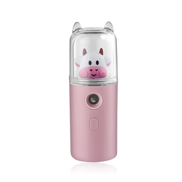 Facial Cool Mist Sprayer Maker Portátil Recargable 30ml Mini Humidificador Fogger Face Steamer Herramienta para el cuidado de la piel Suministros de belleza Tipo 1 Rosa Inevent HA012086-02B