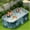 Green, variant on ManyFun Foldable Non-Inflatable Outdoor Swimming Pool, Hard Plastic Shell, 113" x 66" x 20"