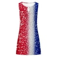 thumbnail image 5 of SZJXBUY Womens Dresses Keyhole 4th of July Summer Dresses for Women 2024 Memorial Day Garden Flag Patriots Sundress Keyhole Neck American Girl Dress, 5 of 5