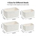 thumbnail image 3 of AWAYTR Hand Woven Storage Baskets 4 Pack, Multi Size Rectangular Organizer Bins for Bathroom Bedroom Home Organization, 3 of 8