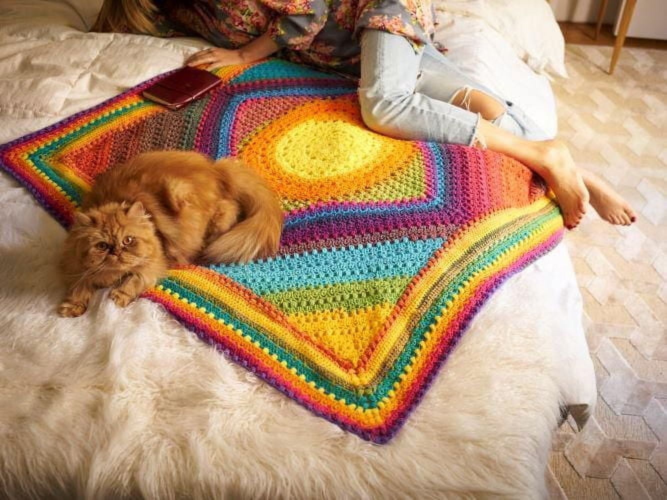 Lion Brand Yarn Mandala Multicolor Light DK Acrylic 3 Pack Yarn