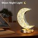 thumbnail image 2 of Star Moon Lamp, 3 Colors Modes Dimmable Touch Lamp, Crystal Table Lamp Night Light, Led Beside Lamp For Ramadan Decorations, 2 of 5