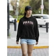 thumbnail image 2 of Paris College Banner Hoodie Women -Image by Shutterstock, Female Small, 2 of 4