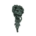 thumbnail image 1 of Green Verdigris Cast Iron Lion Head Door Knocker, 1 of 4