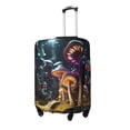 thumbnail image 2 of Daiia Purple Glowing Mushroom Luggage Cover, Thickened Washable Travel Luggage Covers, Elastic Unique Baggage Covers for 18-20 inch Luggage-Large, 2 of 9