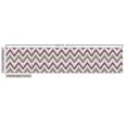 thumbnail image 2 of Muted Colors Fabric by the Yard, Aztec Inspired Pattern of Colorful Waves Zigzags, Decorative Upholstery Fabric for Chairs & Home Accents, Pale Rose Eggplant by Ambesonne, 2 of 4