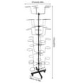 thumbnail image 3 of Shop Display Spin Rack Rotating Display Stand Hat Rack 7 Layers 35 Hooks, 3 of 15