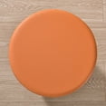 thumbnail image 2 of 2Pcs Bar Stool Cover Waterproof Round Seat Cushion Cover Stretch Barstool Slipcovers PU Leather Bar Chair Covers with Non Slip Bottom for Bar, Kitchen, Dining Room, 2 of 5