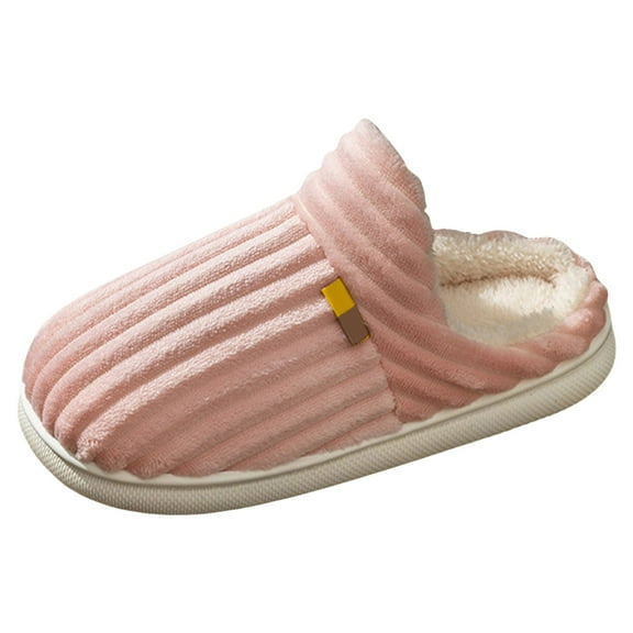 CAICJ98 Womens Bedroom Slippers Warm Memory Foam House Slippers Indoor Outdoor Fuzzy Slippers for Women Pink,7