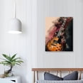 thumbnail image 4 of ARISTURING  Vintage Style Guitar Miusic Canvas Art Print Posters Rock N Roll Musical Instruments Painting Pictures Concert House Bar Home Wall Decor  12x16 in, 4 of 5