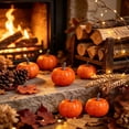 thumbnail image 7 of Qjidjing Halloween Fake Pumpkin, Foam Ornament, Artificial Mini 2.36 Inch Size, Lightweight Craft, Table Centerpiece, Mantel Display, Home Decor, 7 of 7