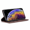 thumbnail image 3 of iPhone XS Wallet Case, iPhone X Case,Shockproof Premium Leather Magnetic Flip Folio Stand Protective Cover,Coffee, 3 of 5