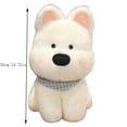 thumbnail image 2 of 14Inch Puppy Doll White Plush Dog Toy with Realistic Features, Soft Stuffed Animal for Gifts, 2 of 2