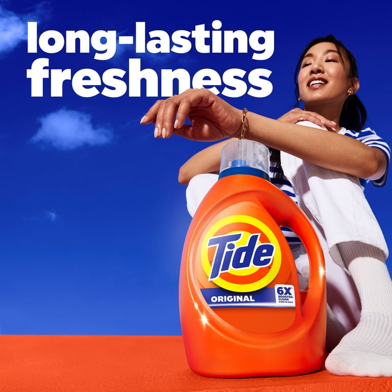 Tide Laundry Detergent Liquid with 6X Boosted Cleaning Power