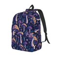 thumbnail image 2 of Daiia Floral Hippie Mushrooms Vintage Canvas Backpack for Men and Women ,Hiking Backpack,Travel Laptop Bag for School,Large Capacity Backpack, 2 of 8