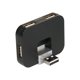 thumbnail image 1 of Hub USB2.0 de 4 puertos Convertidor USB2.0 giratorio Soporte USB Ventilador Ratón Teclado Abanopi Concentrador USB, 1 of 6