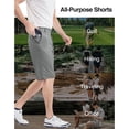thumbnail image 5 of PULI Mens Golf Hiking Shorts Lightweight Casual Dress 12" Inseam Work Stretch Travel Hybrid Quick Drying with Pockets, 5 of 7