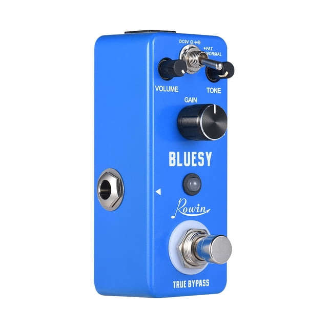 Rowin Rowin LEF-321 Pédale Overdrive de Blues Compacte avec Deux Modes, True Bypass et Indicateur DEL pour Guitare et Basse
