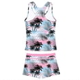 thumbnail image 2 of PROALLO Girls Bathing Suits Two-Piece Swimsuit with Boyshorts Vest-Style Tankini(8-9T Coco), 2 of 5