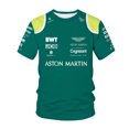 thumbnail image 1 of Aston Martin F1 Course Manches Courtes, POLO Commémoratif Chemise Périphérique Vêtements-Week, 1 of 4