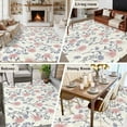 thumbnail image 5 of 5'x7' Area Rugs for Living Room Bedroom, Red Blue Spring Floral Washable Rug Carpet Runner Indoor Outdoor, Flowers Leaves Pastoral Botanical Non Slip Floor Mats Area Rug for Kitchen, Nursery, 5 of 8