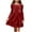 Red, variant on Posijego Girls Velvet Dress for Christmas Party Big Girls Long Sleeve Bow Back Dress Vintage Princess Dresses