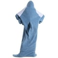thumbnail image 5 of Soft Cozy Wearable Blanket Hoodie Onesie Sleeping Bag Cartoon Dolphin Onesie Costume Cosplay, 5 of 7