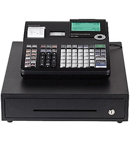 Dual Tape Thermal Unit with 10-Line LCD Operator/2-line Customer Displays Casio Electronic Cash Registers Black 
