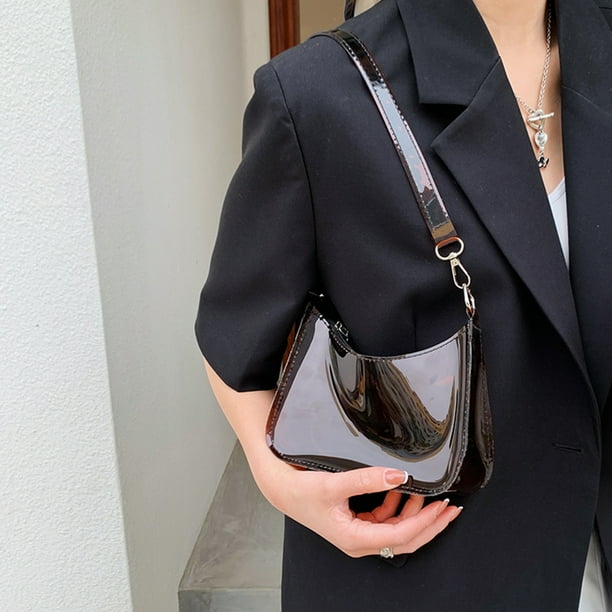 Bolso de hombro de PVC transparente, de compras informal para mujer, de mano para mujer, vagabundos para viajar