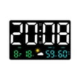 thumbnail image 1 of Inteprter Reloj meteorológico de temperatura y humedad de plástico: se pueden seleccionar en la iluminación del reloj con sensor de presión Type2 NO2, 1 of 6